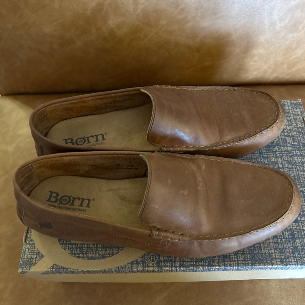 Men’s Born Allan Tan Leather Loafers Gem